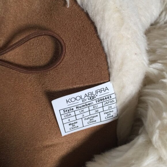 Koolaburra By UGG Kinslei Tall Suede Leather Brown Boots Size 4 - Picture 6 of 6